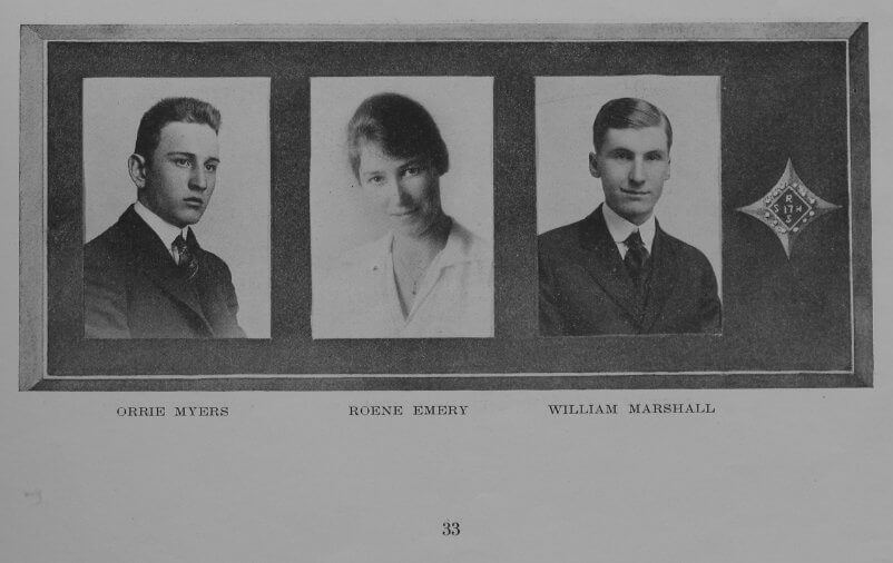 Yearbook class of 1917 page 13
