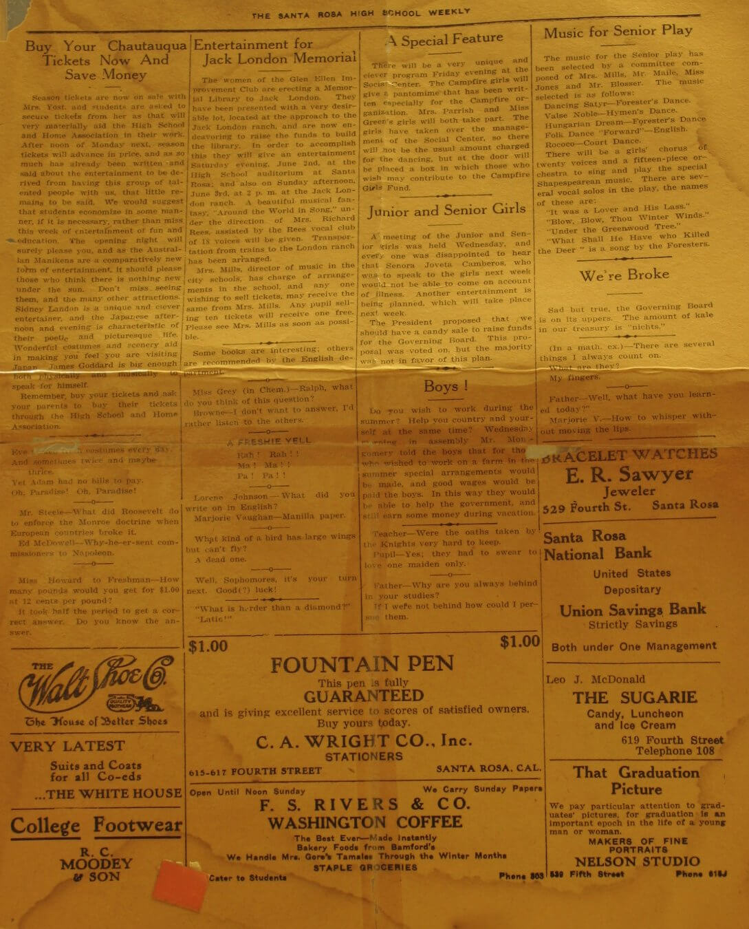 Yearbook class of 1917 page 27
