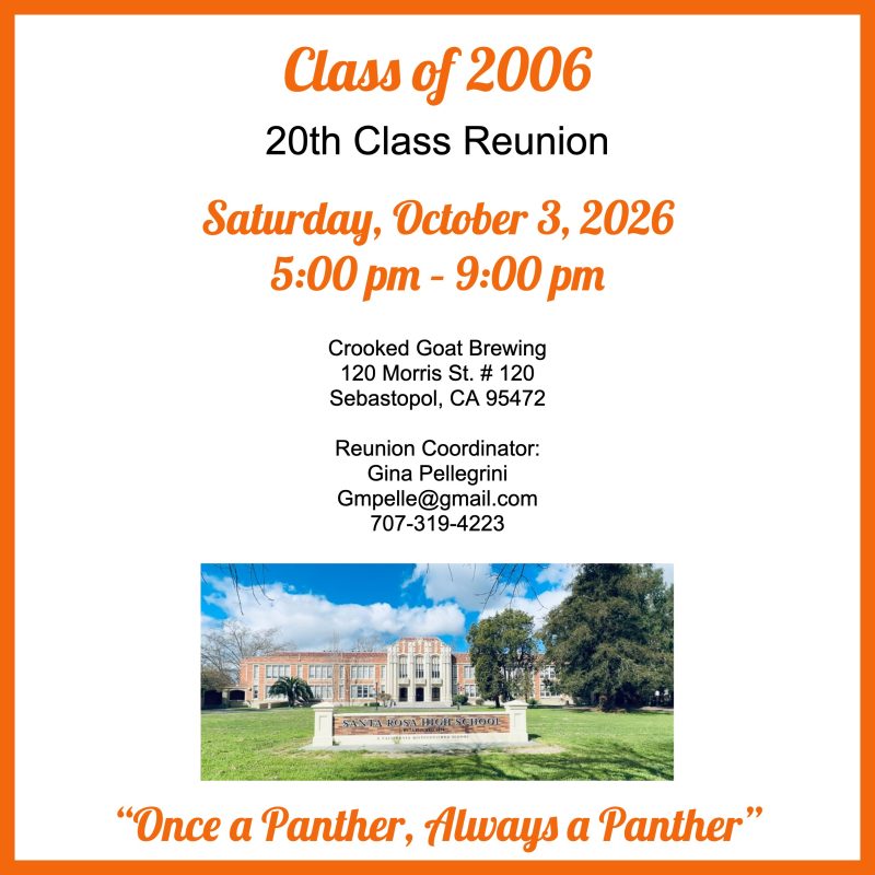 Class of 2006 reunion invitation
