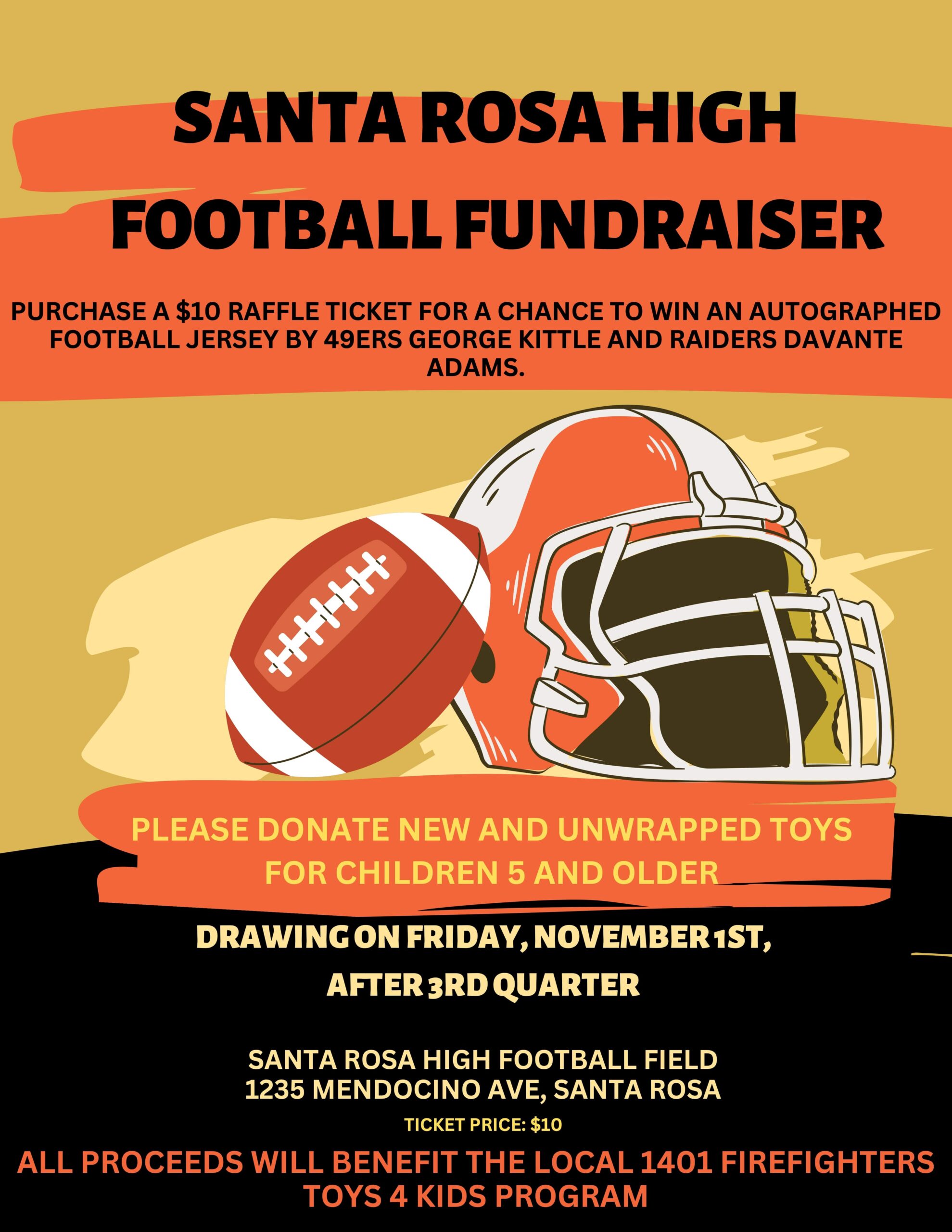 football fundraiser November 1