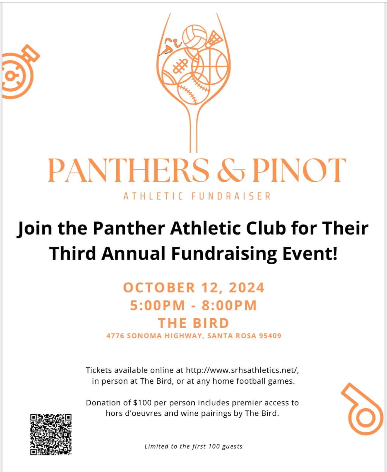 2024 Panthers and Pinot poster