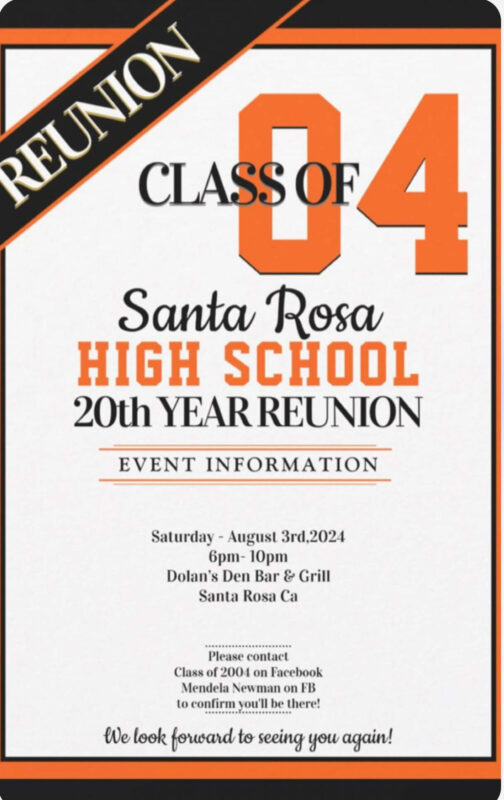 Class of 2004 20th Year Reunion